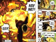 The final moments of Sanji and Queen's fight (Image via onepiecechapters.com)